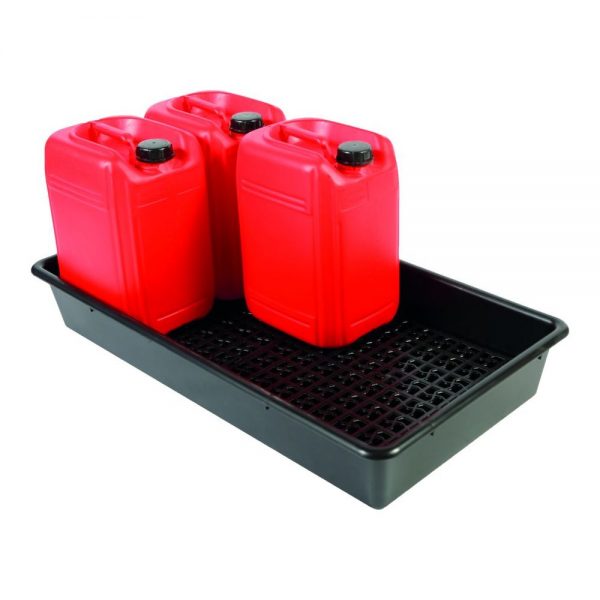 100 x 55 x 15cm 6 x 25L drum tray with container stand