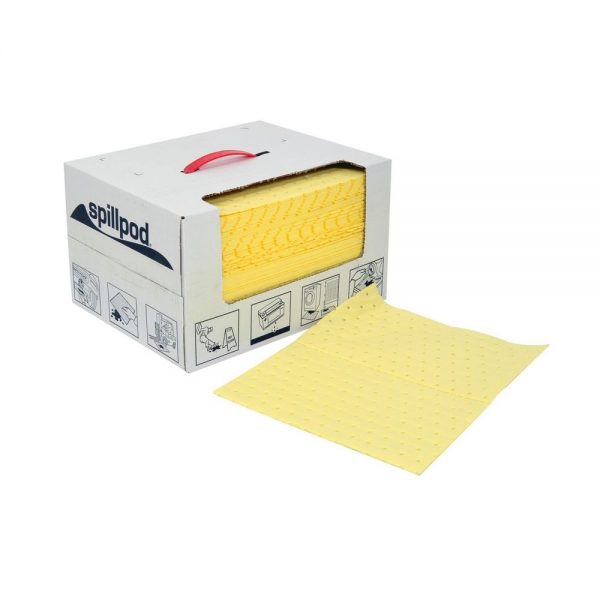 1 x 75 Chemical absorbent pads - Disp. box