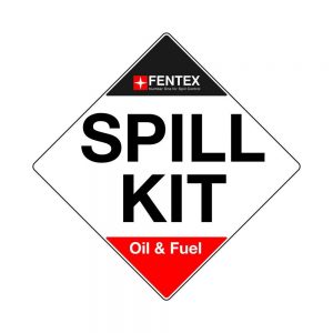 1 x Oil & Fuel Spill Kit label 22cm x 22cm
