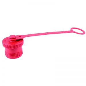 Screw to connect HS Red Plastic Dust Cap for size 25 Male Probe
